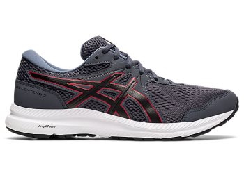 Asics GEL-CONTEND 7 (4E) Muške Tenisice Sive Crvene | LAIV3153