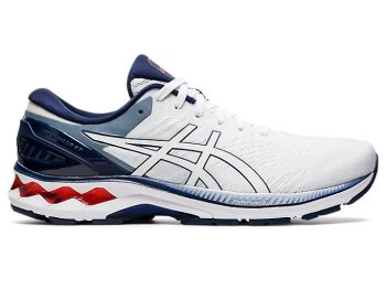 Asics GEL-KAYANO 27 Muške Tenisice Bijele Tamnoplave | JJLE2583