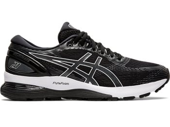 Asics GEL-NIMBUS 21 Ženske Tenisice Crne Tamno Sive | OAHD7116