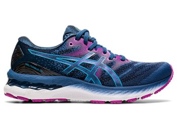 Asics GEL-NIMBUS 23 (D) Ženske Tenisice Tamno Sive Svijetlo Tirkizne | VMPI0413