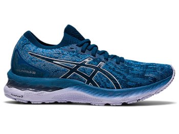 Asics GEL-NIMBUS 23 KNIT Ženske Tenisice Sive Plave | DIGS3434