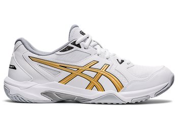 Asics GEL-ROCKET 10 Muške Tenisice Za Odbojku Bijele Zlatne | FSRC6679