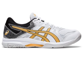 Asics GEL-ROCKET 9 Muške Tenisice Za Odbojku Bijele Zlatne | PKVQ4510