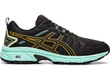 Asics GEL-VENTURE 7 (D) Ženske Tenisice Za Trčanje Crne Narančaste | YAYG0782