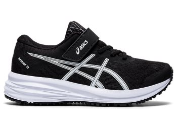 Asics PATRIOT 12 PS Dječje Tenisice Crne Bijele | ZROS3458