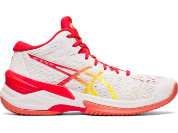 Asics SKY ELITE FF MT Ženske Tenisice Za Odbojku Bijele Roze | NMIL4899