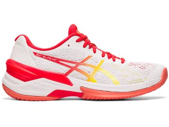 Asics SKY ELITE FF Ženske Tenisice Za Odbojku Bijele Roze | GAJV0846