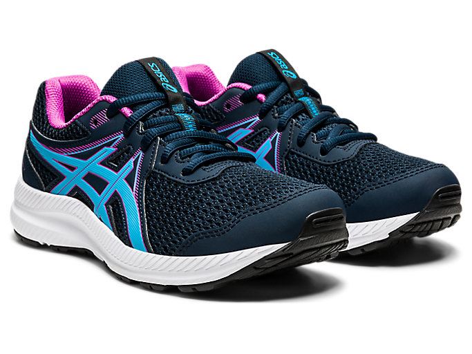 Asics CONTEND 7 GS Dječje Tenisice Plave Svijetlo Tirkizne | ZUBR7234