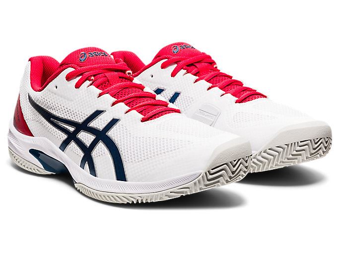 Asics COURT SPEED FF CLAY Muške Tenisice Bijele Plave | DNHN7333