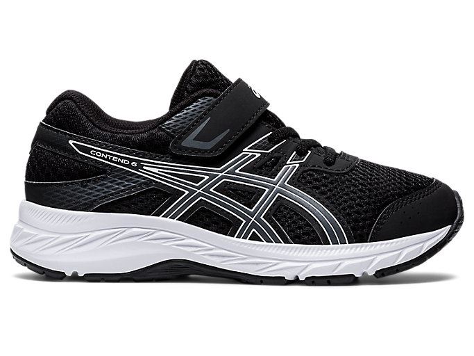 Asics Contend 6 PS Dječje Tenisice Crne Sive | EIBE8692