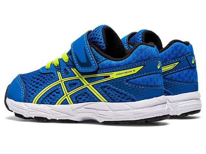 Asics Contend 6 TS Dječje Tenisice Plave Svijetlo Zelene | URAV1346