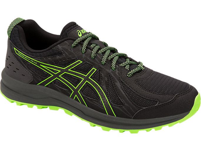 Asics Frequent Trail Muške Tenisice Crne Zelene | DIFK4541