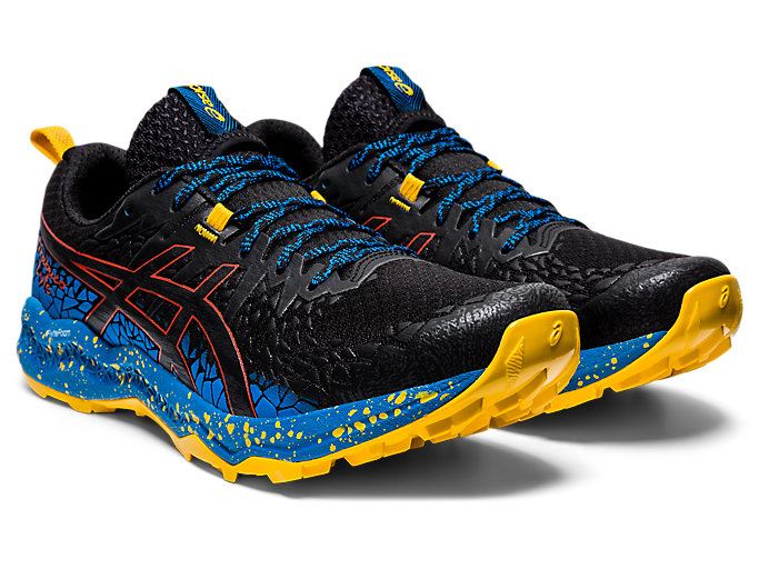 Asics FujiTrabuco Lyte Muške Tenisice Za Trčanje Crne Plave | AZYP6600