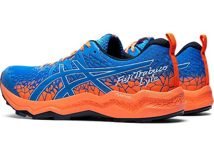 Asics FujiTrabuco Lyte Muške Tenisice Za Trčanje Plave Narančaste | IAHE0479