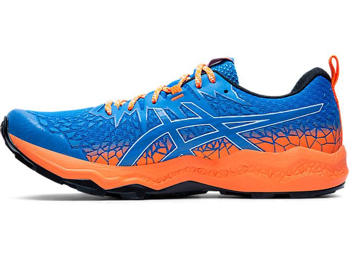 Asics FujiTrabuco Lyte Muške Tenisice Za Trčanje Plave Narančaste | IAHE0479