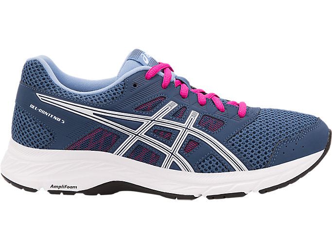 Asics GEL-CONTEND 5 Ženske Tenisice Tamno Sive Bijele | HLTZ3475