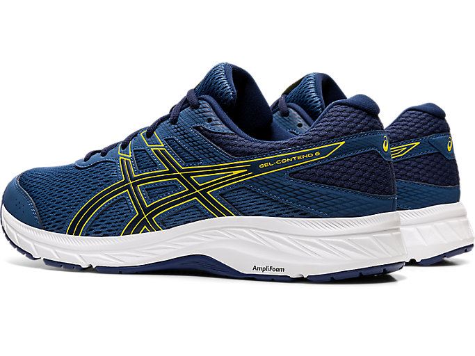 Asics GEL-CONTEND 6 Muške Tenisice Tamno Sive Žute | FGJY8892