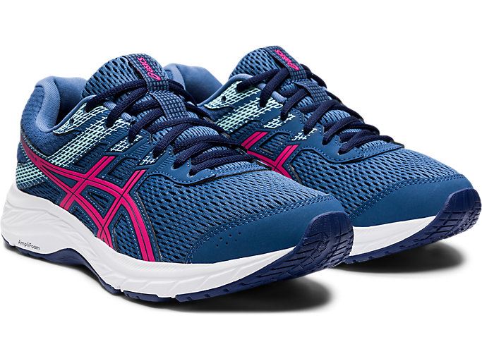 Asics GEL-CONTEND 6 Ženske Tenisice Tamno Sive Roze | SECE9634