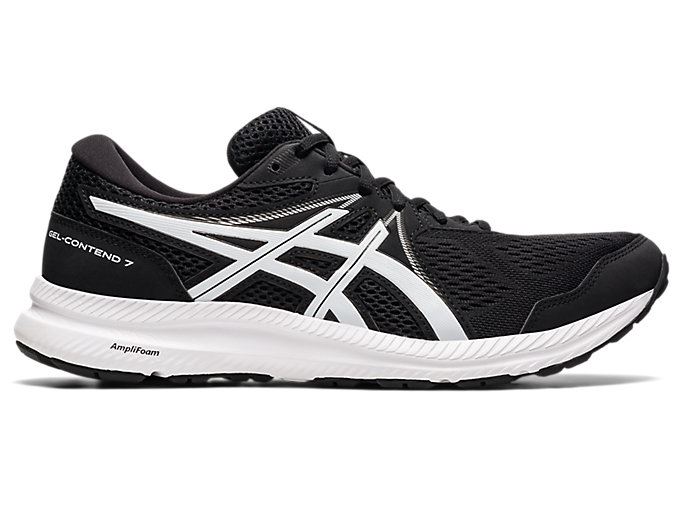 Asics GEL-CONTEND 7 (4E) Muške Tenisice Crne Bijele | QINB0699