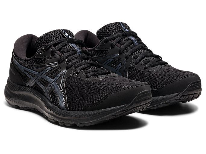 Asics GEL-CONTEND 7 (D) Ženske Tenisice Crne Sive | HHVP2787