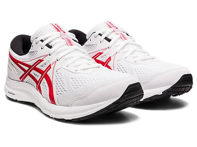 Asics GEL-CONTEND 7 Muške Tenisice Bijele Crvene | VQIS1381