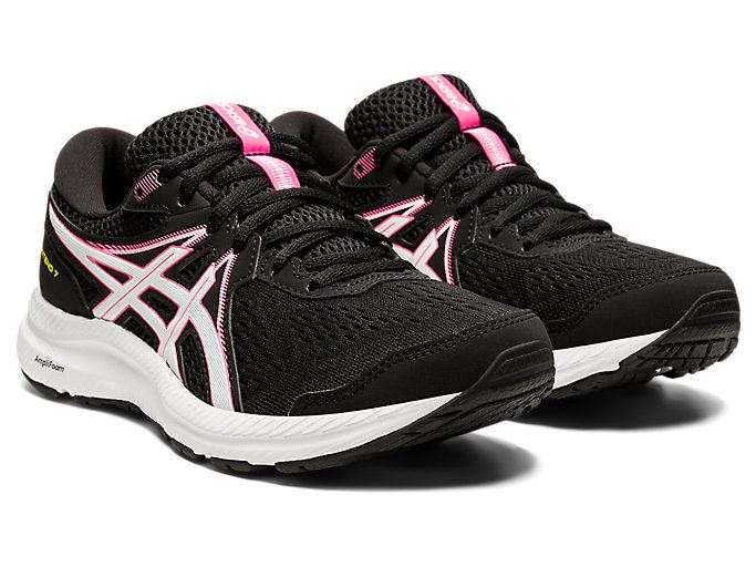 Asics GEL-CONTEND 7 Ženske Tenisice Crne Roze | ONER2031