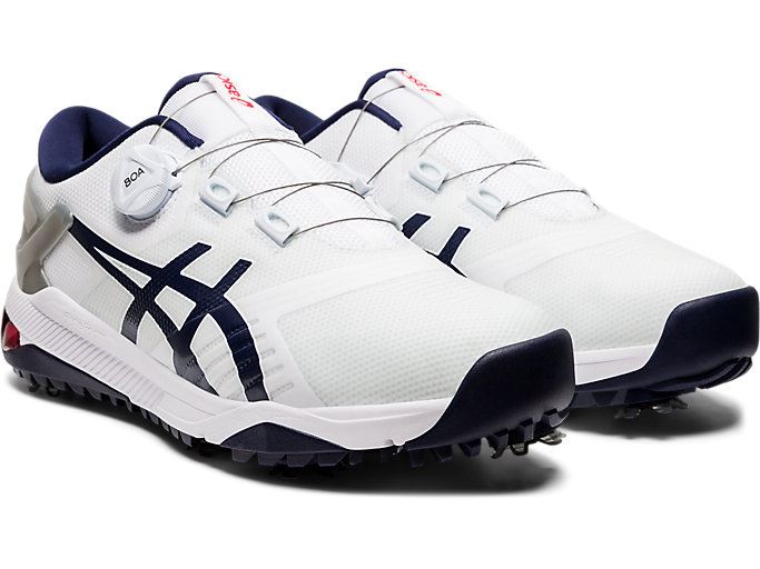 Asics GEL-COURSE DUO Boa Muške Cipele Za Golf Bijele Tamnoplave | NSDY4926