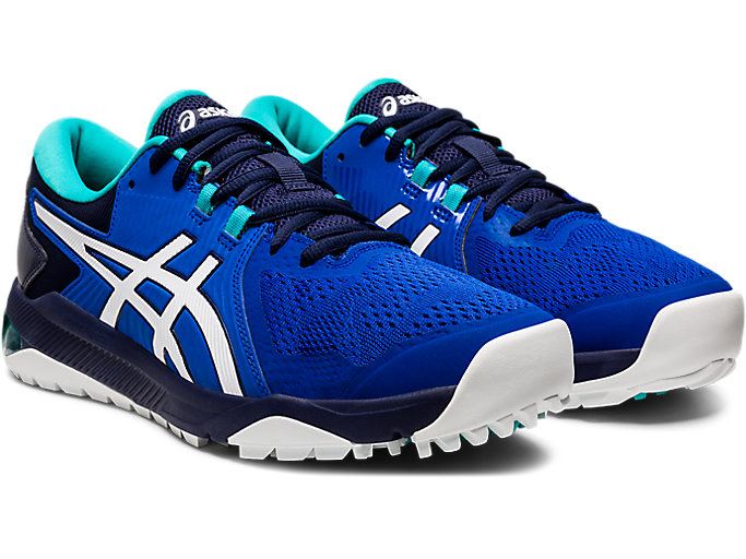 Asics GEL-COURSE GLIDE MEN Muške Cipele Za Golf Plave Bijele | QIFN5251