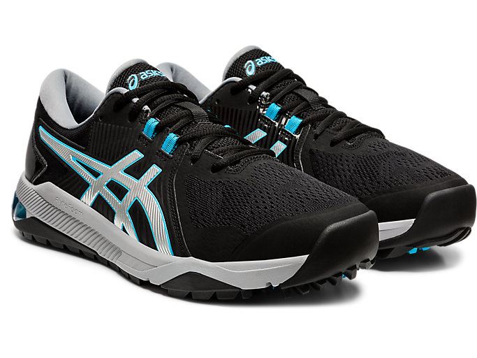 Asics GEL-COURSE GLIDE MEN Muške Cipele Za Golf Crne Srebrne | SGJI9791