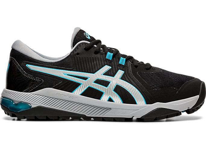 Asics GEL-COURSE GLIDE MEN Muške Cipele Za Golf Crne Srebrne | SGJI9791