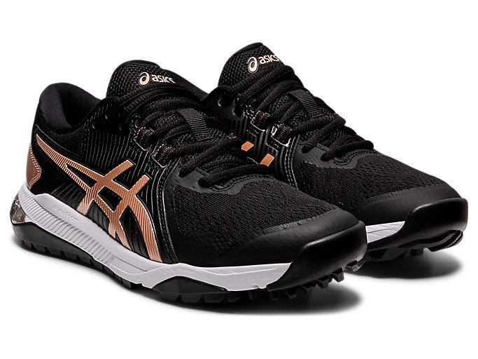 Asics GEL-COURSE GLIDE Ženske Cipele Za Golf Crne Roze Zlatne | YYVX6765