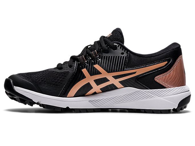 Asics GEL-COURSE GLIDE Ženske Cipele Za Golf Crne Roze Zlatne | YYVX6765