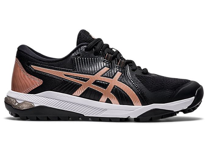 Asics GEL-COURSE GLIDE Ženske Cipele Za Golf Crne Roze Zlatne | YYVX6765