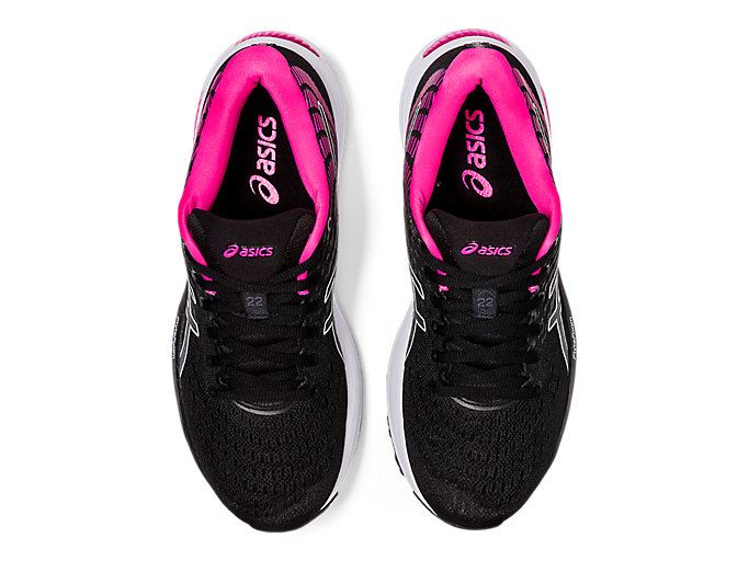 Asics GEL-CUMULUS 22 Ženske Tenisice Crne Roze | RFPT4933