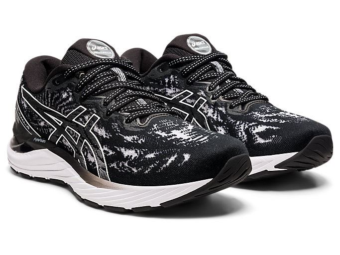 Asics GEL-CUMULUS 23 Ženske Tenisice Crne Bijele | XSRF7938