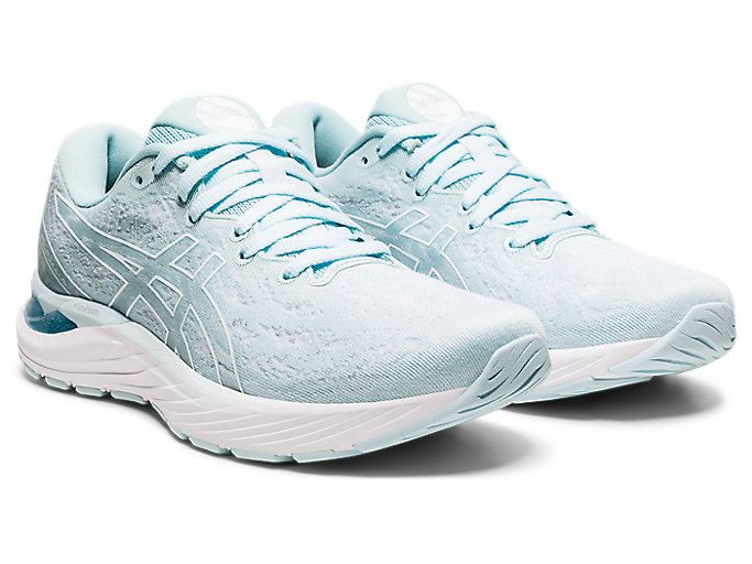 Asics GEL-CUMULUS 23 Ženske Tenisice Svijetlo Tirkizne Bijele | JIFZ7173