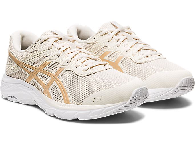 Asics GEL-Contend 6 Twist Ženske Tenisice Birch / Champagne | HUHL5581