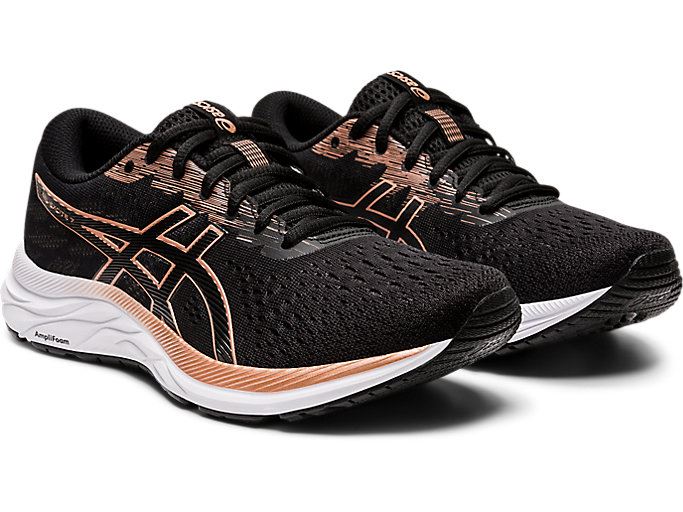 Asics GEL-Excite 7 Ženske Tenisice Crne Roze Zlatne | ZKCI1192