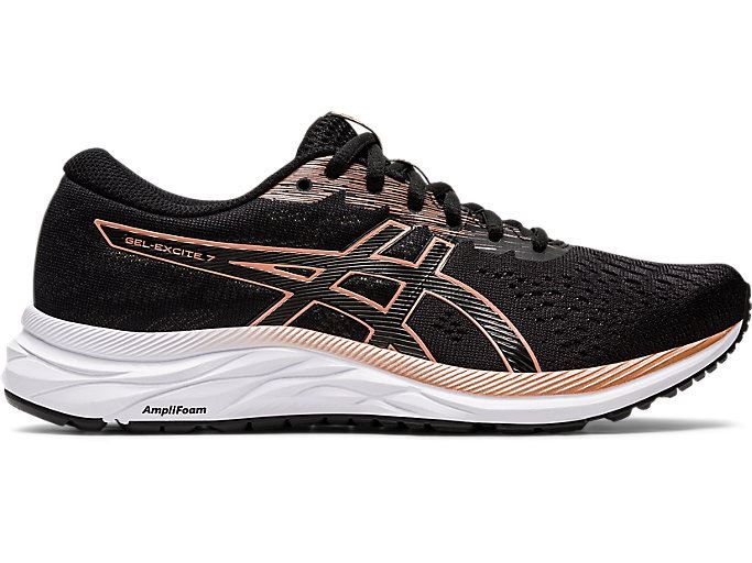 Asics GEL-Excite 7 Ženske Tenisice Crne Roze Zlatne | ZKCI1192