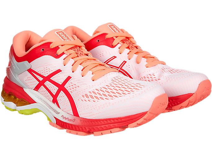 Asics GEL-KAYANO 26 KAI Ženske Tenisice Bijele Roze | UYKX4175