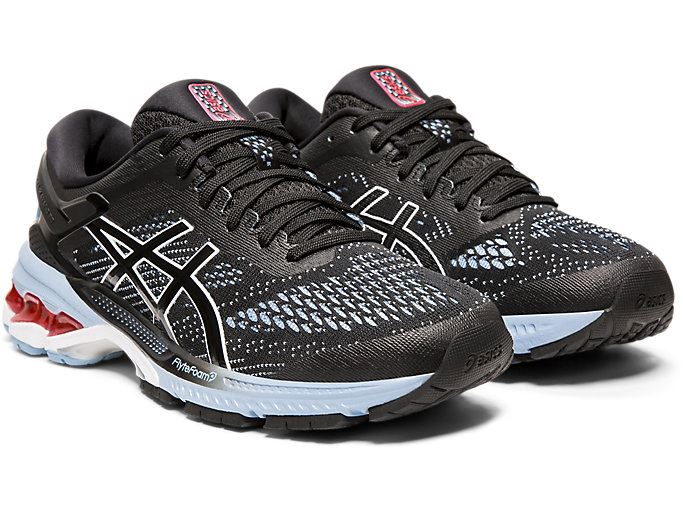 Asics GEL-KAYANO 26 Ženske Tenisice Crne Plave | TXIQ0370