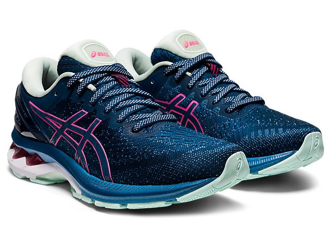 Asics GEL-KAYANO 27 (2A) Ženske Tenisice Plave Roze | VMFD5729