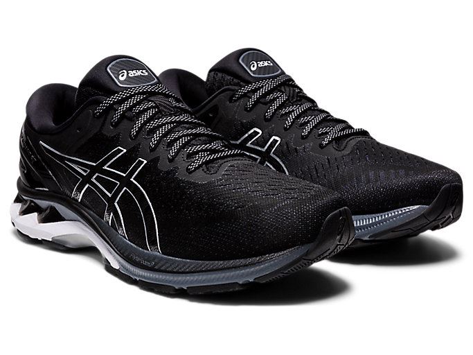 Asics GEL-KAYANO 27 (2E) Muške Tenisice Crne Srebrne | EEHC0050