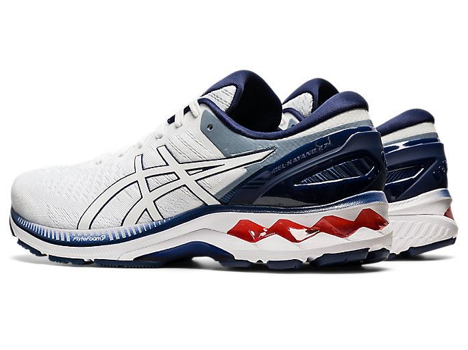 Asics GEL-KAYANO 27 Muške Tenisice Bijele Tamnoplave | JJLE2583