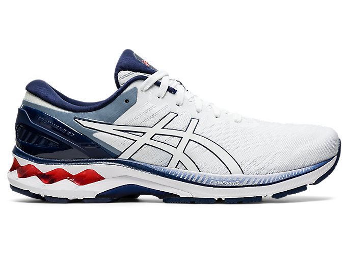 Asics GEL-KAYANO 27 Muške Tenisice Bijele Tamnoplave | JJLE2583