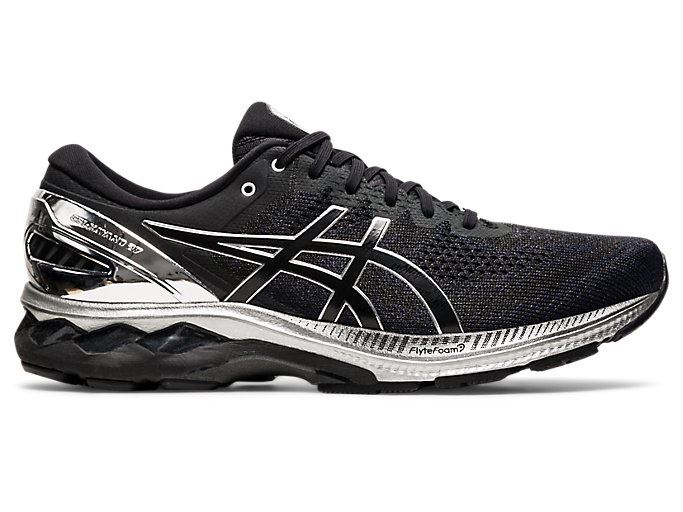 Asics GEL-KAYANO 27 PLATINUM Muške Tenisice Crne Srebrne | UXCD8584