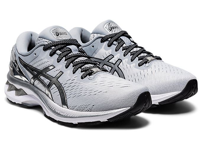 Asics GEL-KAYANO 27 PLATINUM Ženske Tenisice Sive Srebrne | NJIS4347