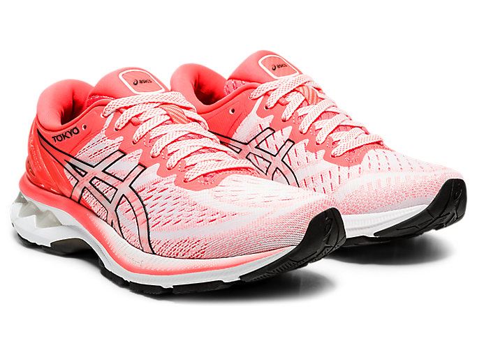 Asics GEL-KAYANO 27 TOKYO Ženske Tenisice Bijele Narančaste Crvene | ZDUK9161