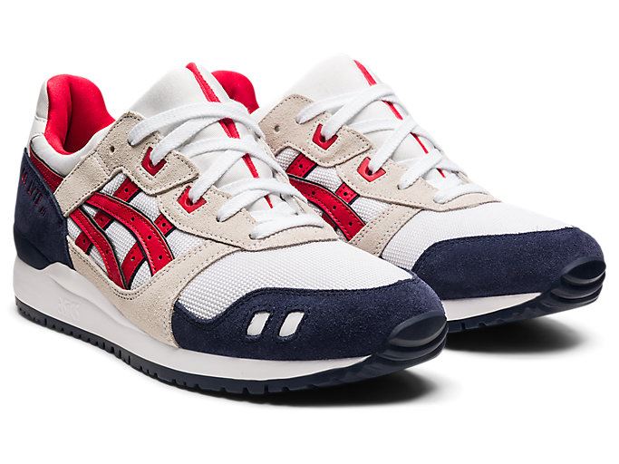 Asics GEL-LYTE III OG Muške Tenisice Bijele Crvene | GVKT2509