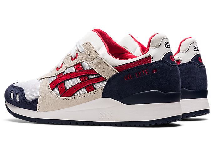 Asics GEL-LYTE III OG Ženske Tenisice Bijele Crvene | JMZF4761